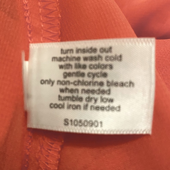 Lane Bryant Coral Sheer and Floral Satin Double Layered Tank Top Size 26 NWT - Picture 6 of 11